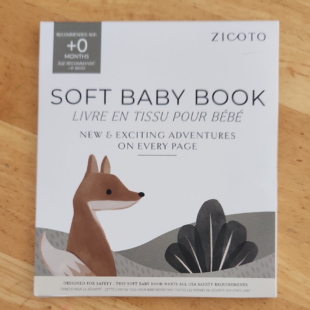 Zicoto Soft Baby Book with Fox Design